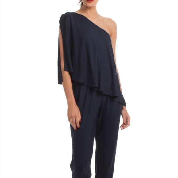 trina turk navy jumpsuit